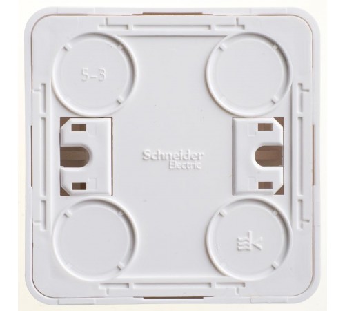 Этюд Белый О/У Выключатель кнопочный  KA10-001B  SE