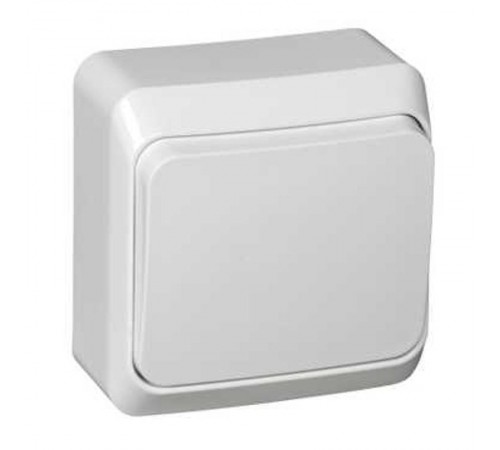 Этюд Белый О/У Выключатель кнопочный  KA10-001B  SE