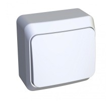 Этюд Белый О/У Выключатель кнопочный  KA10-001B  SE