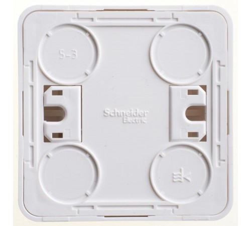 Этюд Белый О/У Выключатель кнопочный  KA10-001B  SE