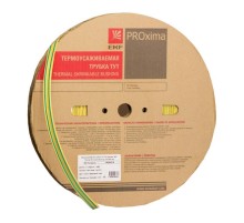 Термоусаживаемая трубка ТУТ нг 12/6 жел-зел EKF PROxima  tut-12-yg  EKF