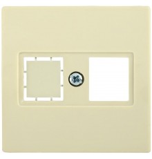 НТ12-1-БК Накладка телеф. RJ12/HDMI BOLERO кремовый  ENB11-T-K33  IEK