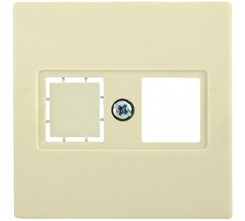 НТ12-1-БК Накладка телеф. RJ12/HDMI BOLERO кремовый  ENB11-T-K33  IEK
