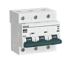 Автоматический выключатель 3Р 63А х-ка B ВА-201 10кА  13041DEK  DEKraft