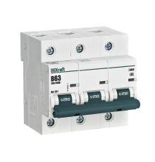 Автоматический выключатель 3Р 63А х-ка B ВА-201 10кА  13041DEK  DEKraft
