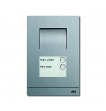 Станция вызывная, аудио, двухклавишная, цвет сталь  8300-0-0097   2CKA008300A0097  ABB