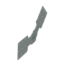 Соединитель шарнирный вертикальный H 200 мм, цинк-ламельный(аналог горячеоцинкованный)  UVH020HDZL  DKC