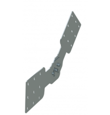 Соединитель шарнирный вертикальный H 200 мм, цинк-ламельный(аналог горячеоцинкованный)  UVH020HDZL  DKC