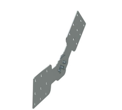 Соединитель шарнирный вертикальный H 200 мм, цинк-ламельный(аналог горячеоцинкованный)  UVH020HDZL  DKC