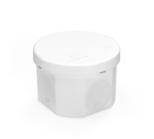 Коробка распределительная 60-0110-9003 для прямого монтажа двухкомпонентная безгалогенная (HF) белая 70х50 (168шт/кор)  60-0110-9003  Промрукав