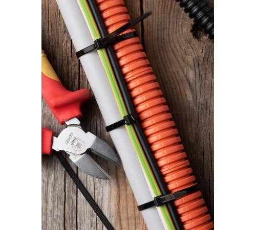 Хомут P6.6 стандартный (ч), 3.6x150 (100шт) FlexLock PROxima  plc-fl-ctsb-3.6x150  EKF