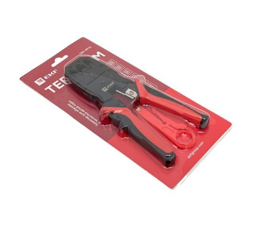 Кримпер для обжима и зачистки витой пары TERACOM TRC-NT12  TRC-NT12  EKF