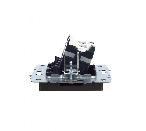 BRITE Розетка компьютерная 2-ая RJ45 кат.5E РК10-2-БрТБ темная бронза   BR-K20-1-K45  IEK