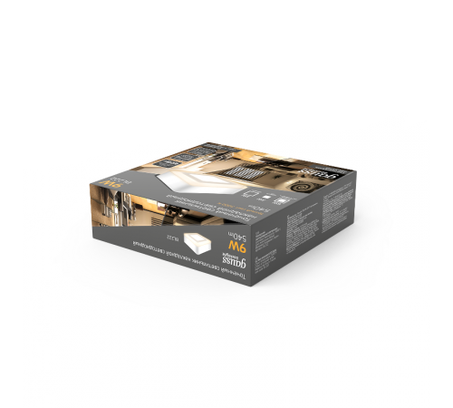 Светильник светодиодный Backlight накладной BL222 Квадрат. Акрил, 6+3W, 3000K, 145*145,  BL222  Gauss