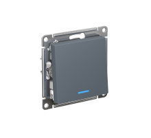 AtlasDesign Грифель Выключатель 1-клавишный с подсветкой,сх.1а, 10АХ, механизм, быстрозажимные клеммы  ATN000713S  SE