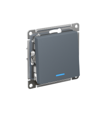 AtlasDesign Грифель Выключатель 1-клавишный с подсветкой, сх.1а, 10АХ, механизм  ATN000713  SE