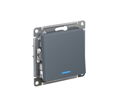 AtlasDesign Грифель Выключатель 1-клавишный с подсветкой,сх.1а, 10АХ, механизм, быстрозажимные клеммы  ATN000713S  SE