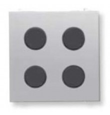 SR-4-N2PL Центральная плата 4-кнопочная free@home, Zenit, серебряный  SR-4-N2PL   2CLA222640N1302  ABB