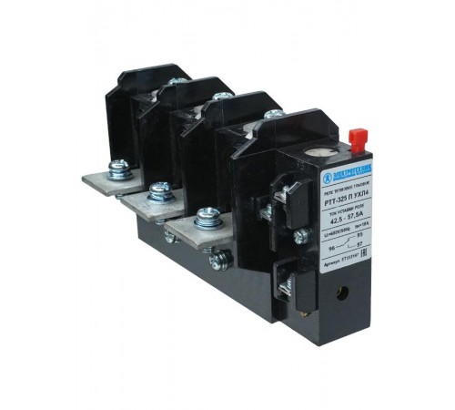 РТТ-325 П УХЛ4, 50А, 42,5 - 57,5А, 660В/50Гц, 1з+1р, ручной возврат, IP00, реле электротепловое токовое (ЭТ)  ET512147  Электротехник