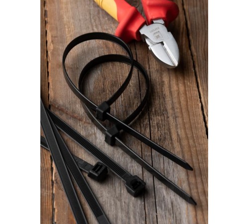 Хомут P6.6 стандартный (ч), 2.5x200 (100шт) FlexLock PROxima  plc-fl-ctsb-2.5x200  EKF