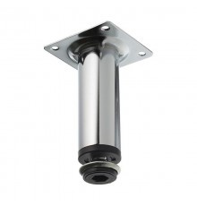 Ножка металл.круглая, регулир. с винтом, D30х150мм, хром - накл.   127481  Tech-KREP