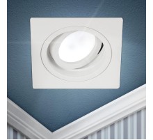 Светильник встраиваемый алюминиевый KL85 WH MR16/GU5.3 белый  Б0054348  ЭРА