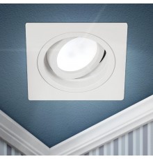 Светильник встраиваемый алюминиевый KL85 WH MR16/GU5.3 белый  Б0054348  ЭРА