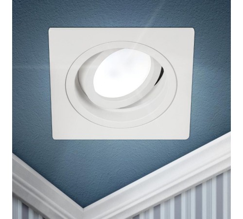 Светильник встраиваемый алюминиевый KL85 WH MR16/GU5.3 белый  Б0054348  ЭРА