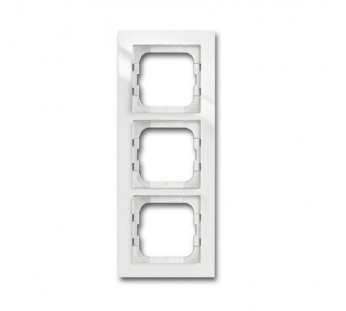 Рамка 3-постовая, для монтажа заподлицо, серия axcent, цвет белый  1753-0-4123   2CKA001753A4123  ABB