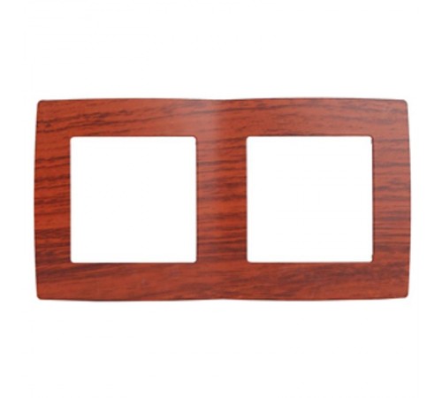 Рамка на 2 поста 12-5002-08  ,  вишня  Б0014758  ЭРА