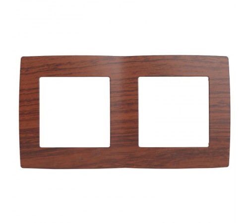 Рамка на 2 поста 12-5002-08  ,  вишня  Б0014758  ЭРА