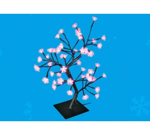 Дерево светодиодное "Сакура"  ULD-T3545-048/SBA PINK IP20 SAKURA   45 см. 48 диодов. Розовый свет. шнур черный  UL-00001401  Uniel