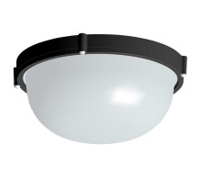 Светильник для ЖКХ под лампу "Банник" 1101 Круг большой НПП 03-100-009 IP65 матовый /корпус черный ГИ  1005500926  Элетех