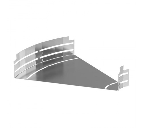 Угол горизонтальный изменяемый 0-45 градусов Стандарт INOX (AISI 304) 400х80  PR16.3597  Промрукав