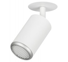 Встраиваемый светильник алюминиевый  KL106 WH/SL MR16 GU5.3 белый/серебро матовый   Б0061634  ЭРА