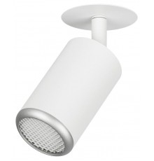 Встраиваемый светильник алюминиевый  KL106 WH/SL MR16 GU5.3 белый/серебро матовый   Б0061634  ЭРА