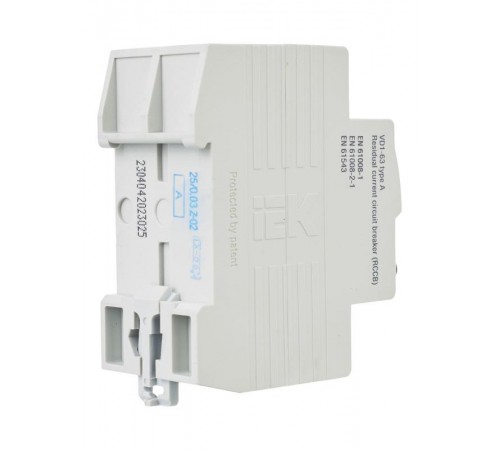 Выключатель дифференциальный (УЗО) ВД1-63 2п 25А 30мА тип A  MDV11-2-025-030  IEK