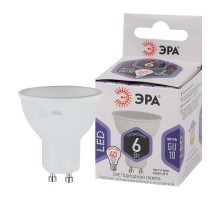 Лампа светодиодная LED MR16-6W-860-GU10 (диод, софит, 6Вт, холод, GU10) (10/100/4800)  Б0049070  ЭРА