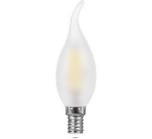 Лампа светодиодная LB-714 (11W) 230V E14 4000K филамент С35T матовая  38011  FERON