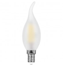 Лампа светодиодная LB-714 (11W) 230V E14 4000K филамент С35T матовая  38011  FERON