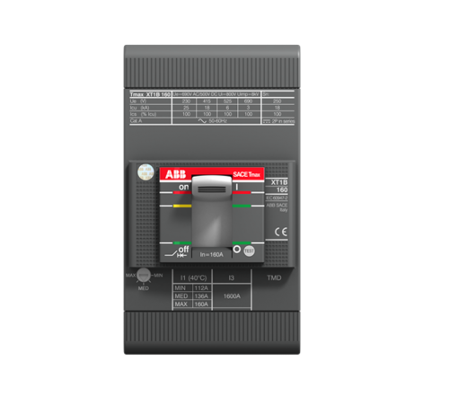 Выключатель автоматический XT1H 160 TMF 16-450 3p F F1SDA080835R1 ABB
