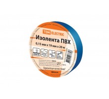 Изолента ПВХ 0,15х19мм Синяя 20м   SQ0526-0005  TDM