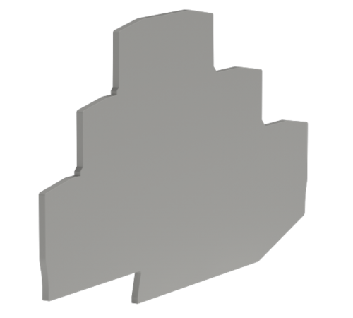 Крышка для трехуровневой клеммы на 2,5 кв.мм  ZEFT201GR  DKC