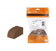 Заглушка кабельной трассы КМЗ 100x60 бук (2 шт./комп.)  SQ0411-0337  TDM