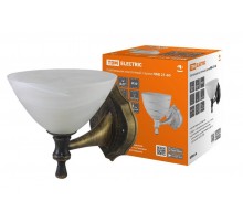 Светильник НББ 21-60-1731 УХЛ4 (черный под золото, плафон конус алебастр)  SQ0370-0207  TDM