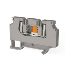 Клеммник измерительный с 2-мя тест.разъемами, 6мм.кв., (серый) WGO 60.0.0.3.09609  309609  Klemsan