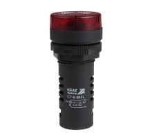 Зуммер с непрерывным сигналом OptiSignal Compact D22 C7-B-B4CL красный с подсветкой 24 В AC/DC   362182  КЭАЗ