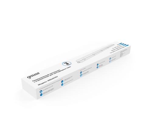 Светильник светодиодный промышленный линейный СПП-Т8-G13 INDUSTRY 220-230V IP65 660*107*61мм для LED ламп 2х600мм  909410260  Gauss