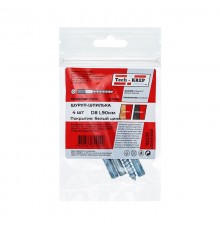 Шпилька сантехническая М8х90 (4шт) - пакет  112233  Tech-KREP