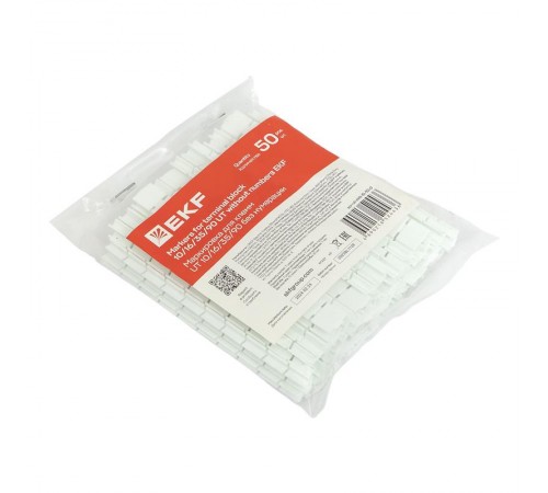 Маркировка для клемм UT 10/16/35/90 без нумерации (500 шт) scr-ut-mrk-10-90-0  EKF